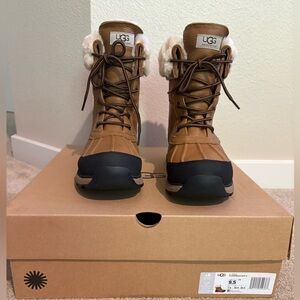 UGG Tan and Black Winter Boots